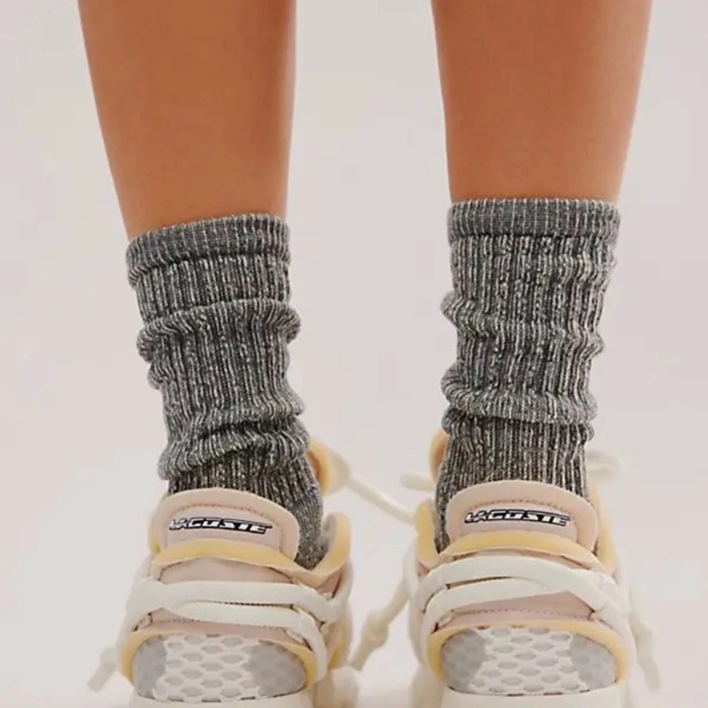 Free People Lacoste L003 Active Runway Sneaker Mixed Material Off White - Picture 9 of 9